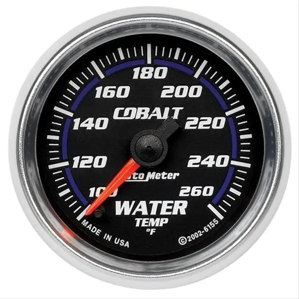 Autometer 6155 Cobalt Series Analog Gauge – 2-1/16" Mechanical Pressure Readout 1