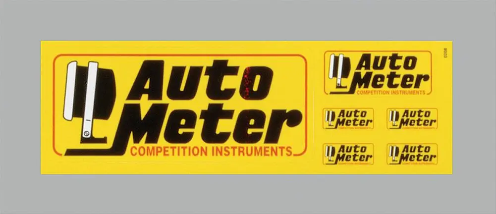 Autometer Contingency Program Logo Decal Pack - Part 0208 1