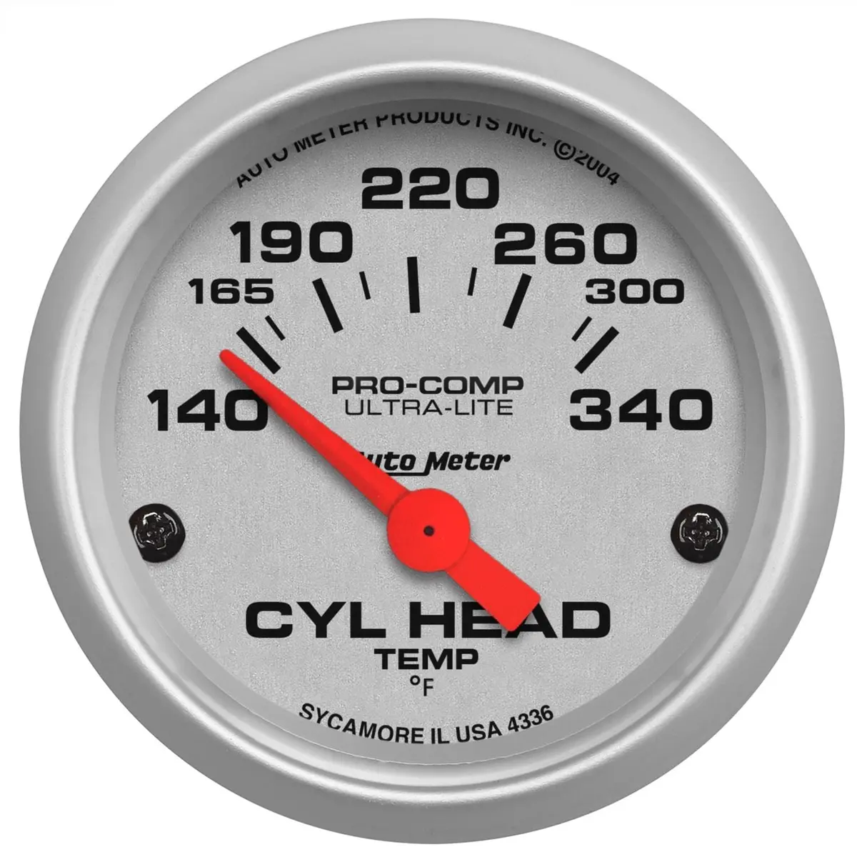 Autometer Ultra-Lite 2-1/16" Analog Gauge – Model 4336 1