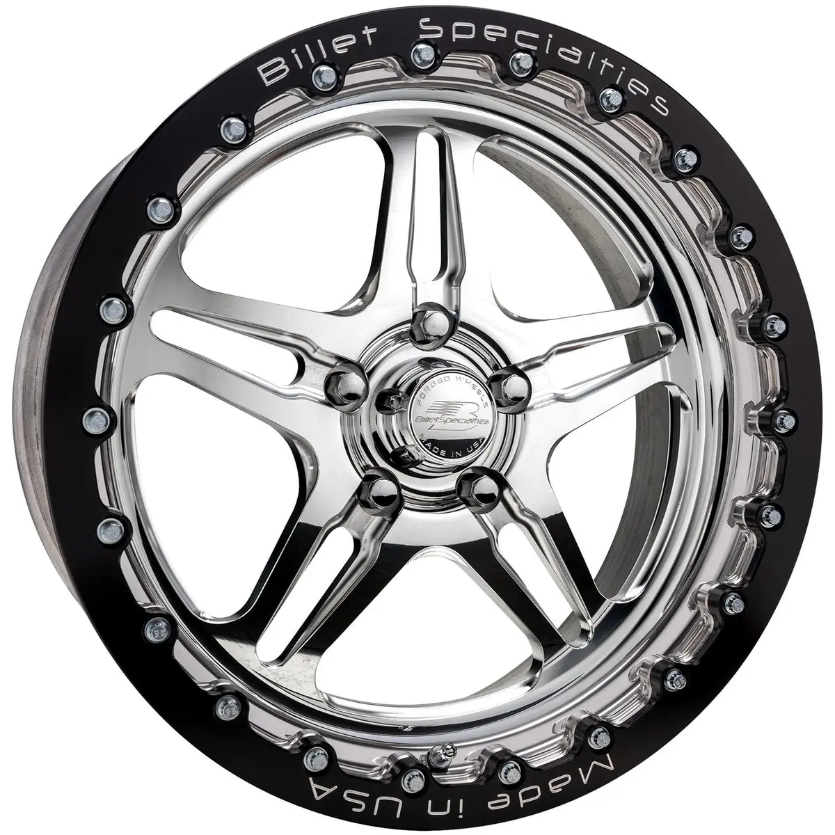 Billet Specialties Amc60 Turbo Double Beadlock Wheel – Amcb60Db515 Black Satin 1