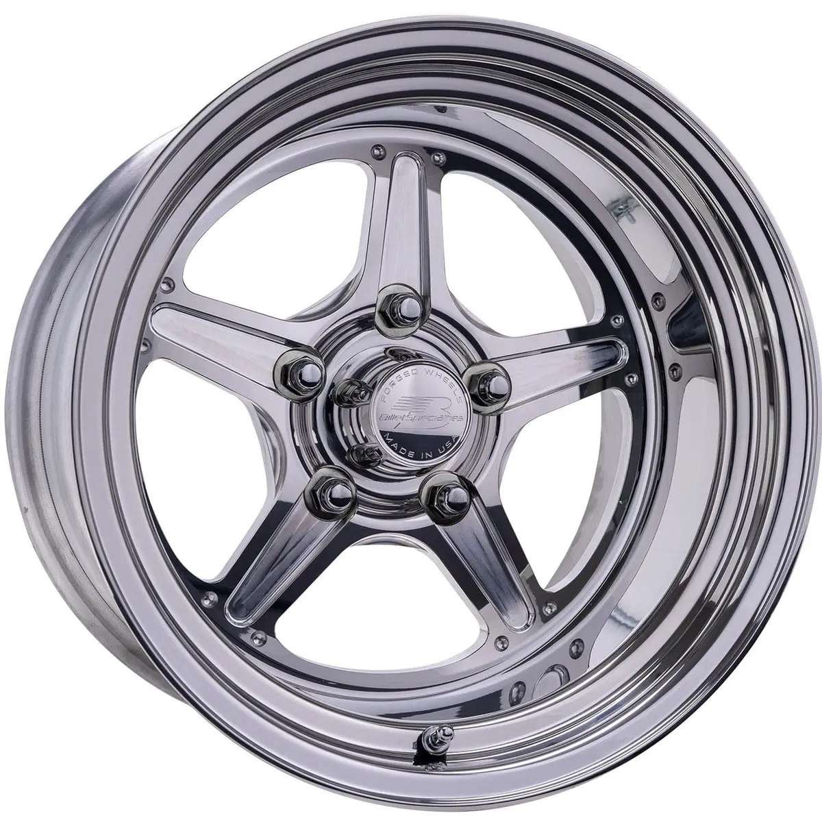 Billet Specialties Rs23515L6155 Street Lite Polished Wheel – 15" X 6" 1