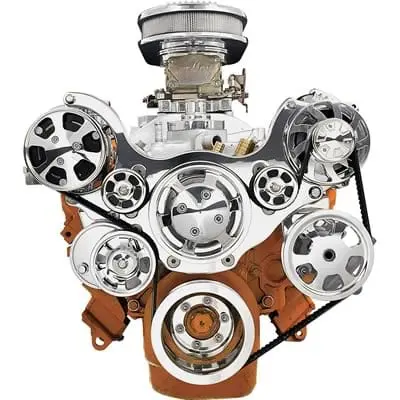 Billet Specialties 13800P Tru Trac Serpentine Drive System With A/C Integration 1