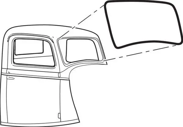 Bob Drake Reproduction Windshield Seals – Fits 1948–1970 Ford Models (48-701290) 1