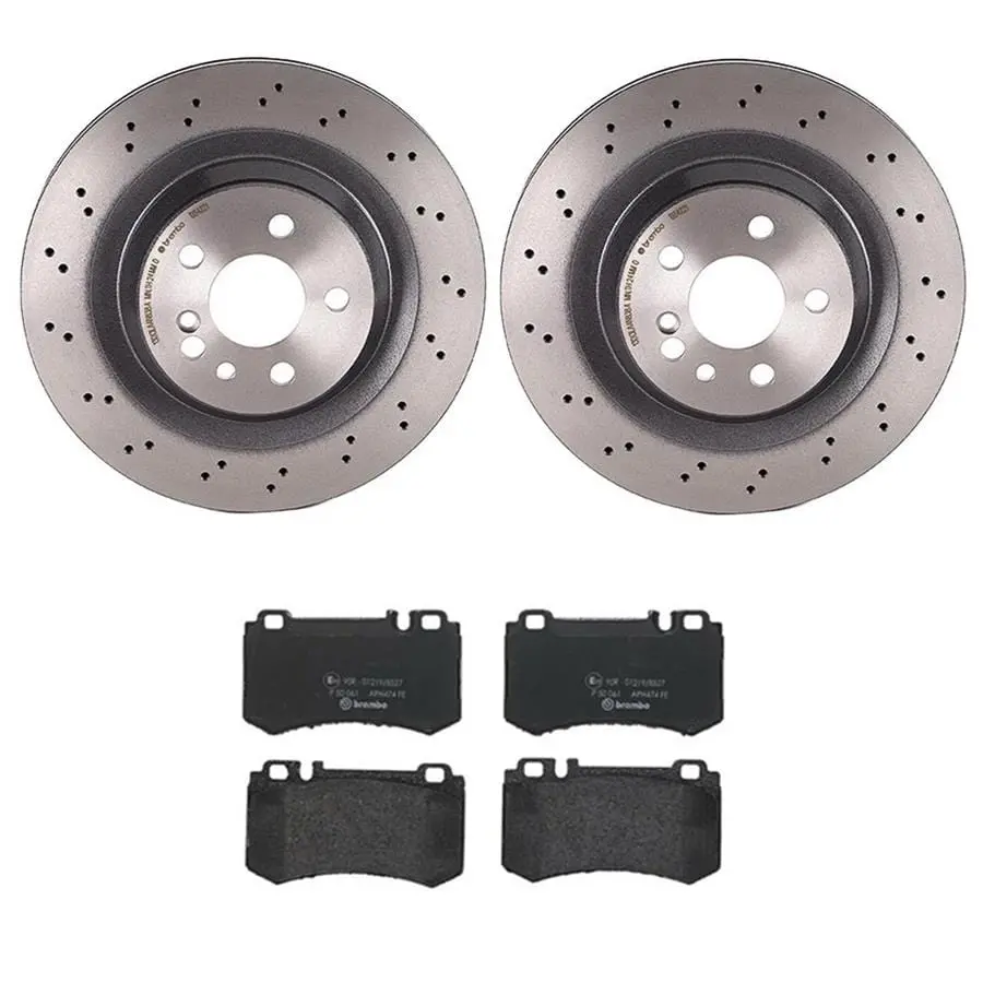 Brembo Kt04434 Brake Kit: Premium Pads & Drilled Rotors 1
