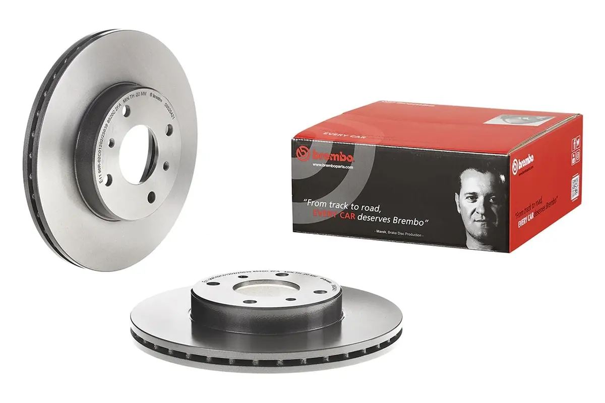 Brembo 09.5254.21 Uv-Coated Premium Brake Rotors For Track And Street Use 1