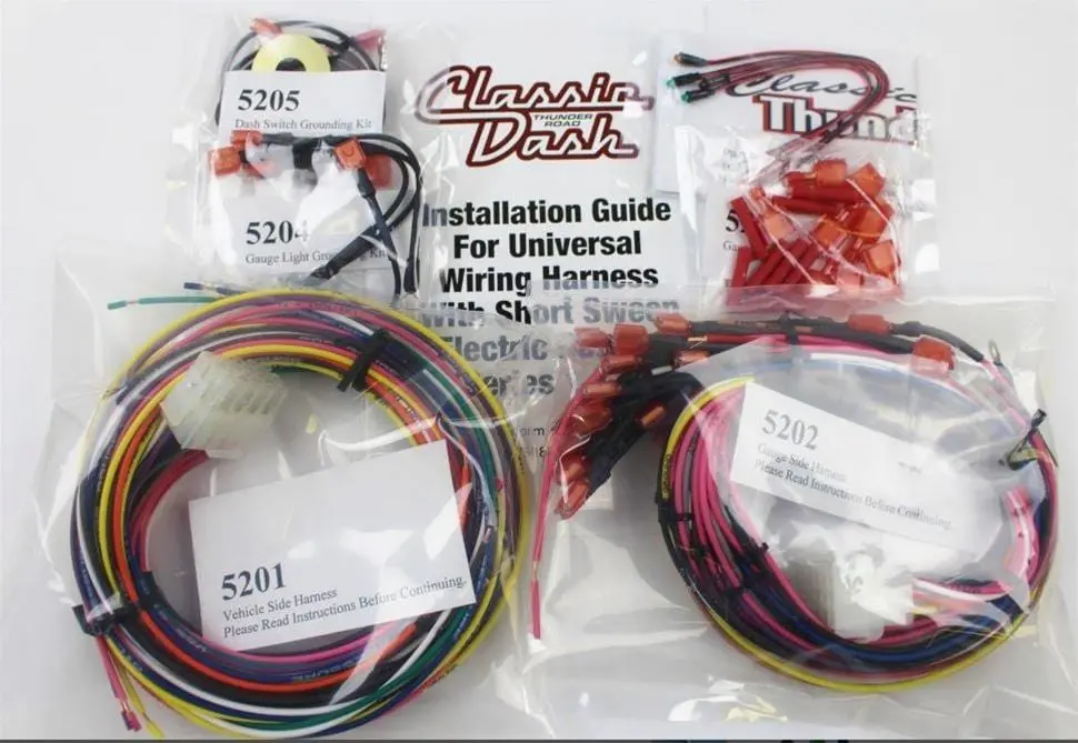 Classic Thunder Road Universal Gauge Wiring Harness – Part #5200 1