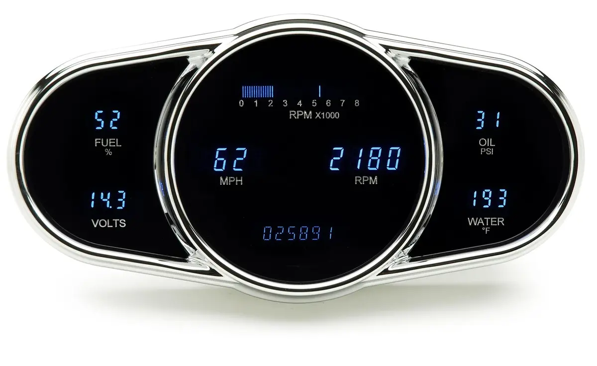 Dakota Digital Vfd3-1009-T Elliptical Designer Series Digital Gauge Kit 1