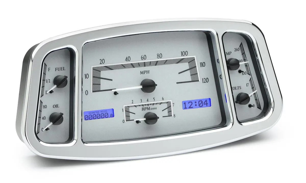 Dakota Digital Vhx-33F-S-B Direct-Fit Analog Gauge System 1