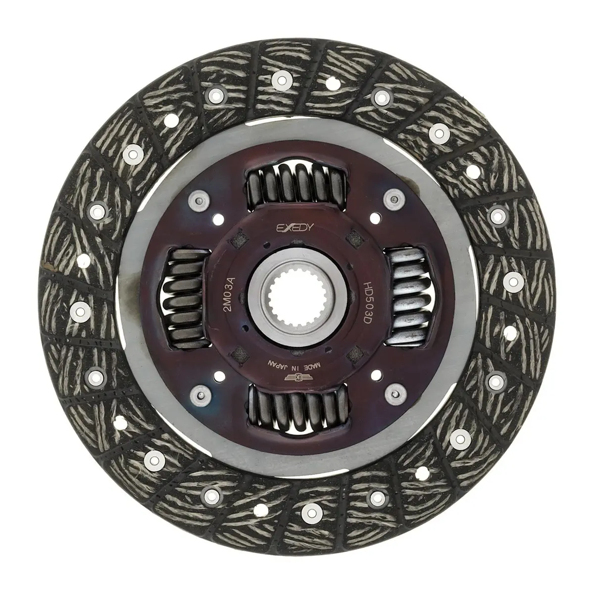Exedy Heavy-Duty Clutch Disc – Organic Material, 11" Diameter, Hd503D Model 1