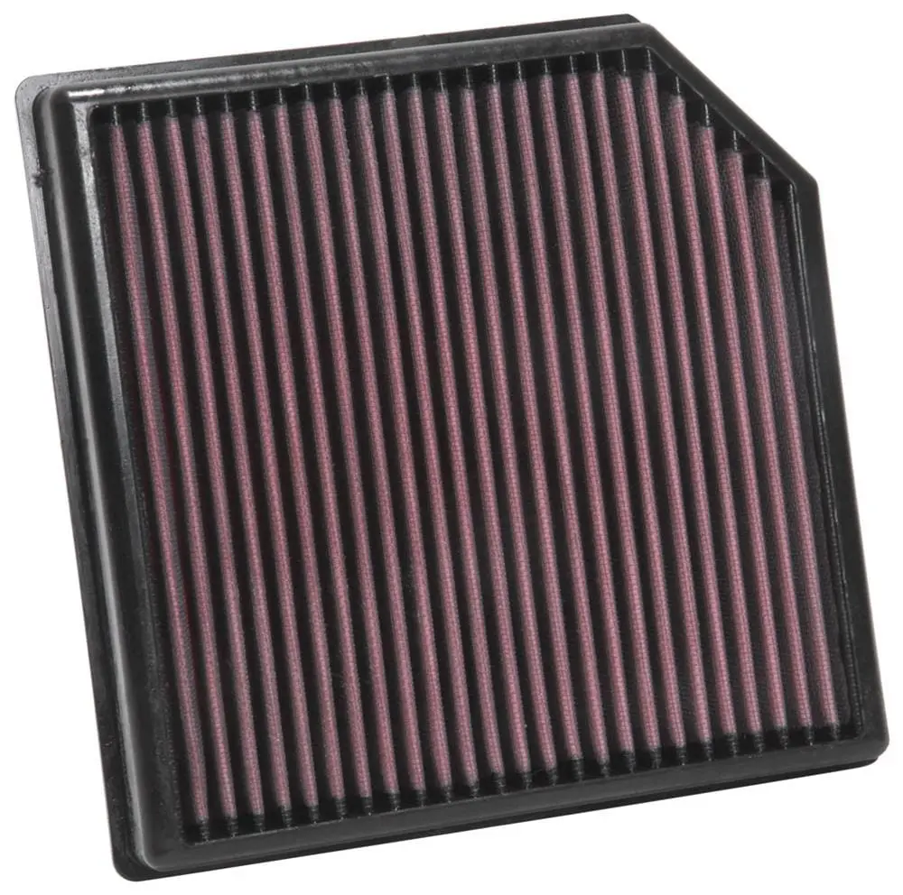 K&N 33-3127 High-Flow Replacement Air Filter – Washable & Reusable 1