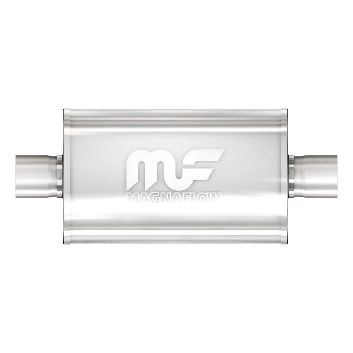 Magnaflow Performance Exhaust Muffler – Stainless Steel, Straight-Through Flow (12216) 1