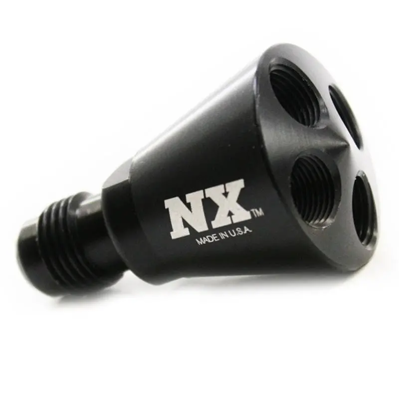 Nitrous Express 15019 Stainless Steel Nitrous Distribution Block – Dual-Port Design 1