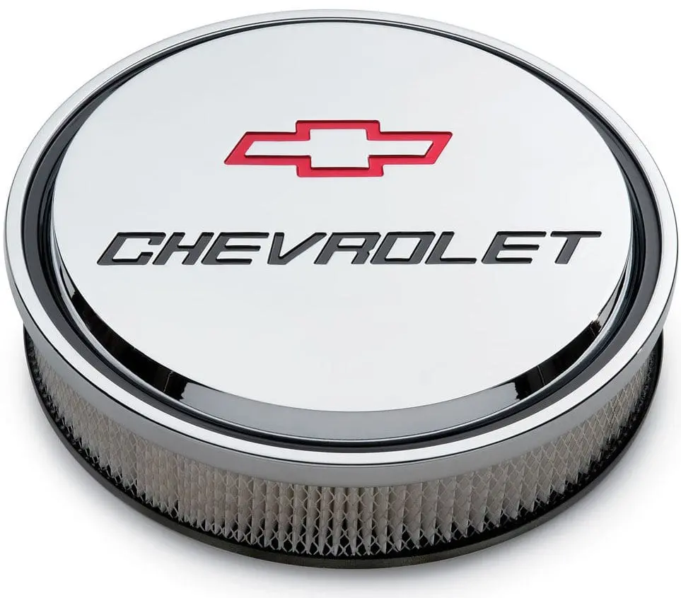 Chevrolet Chrome Slant-Edge Air Cleaner Assembly – Classic Styling (Pr141-835) 1