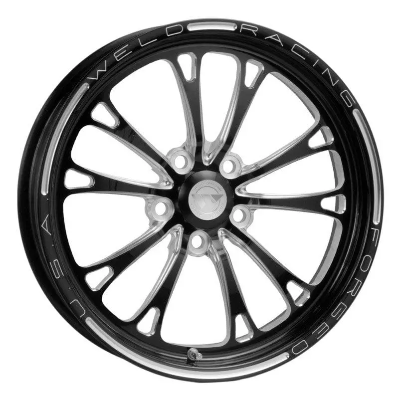 V-Series Drag Front Runner We784B-1704274 One-Piece Lightweight Drag Wheel – Black 1