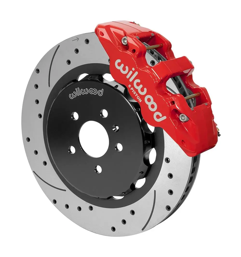 Wilwood Aero6 Big Brake Front Kit – Dual-Piston Caliper, Right-Side Setup (140-14588-Dr) 1