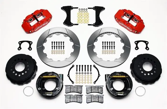 Wilwood 140-9218-R Forged Superlite 4R Rear Big Brake Kit With Parking Brake 2